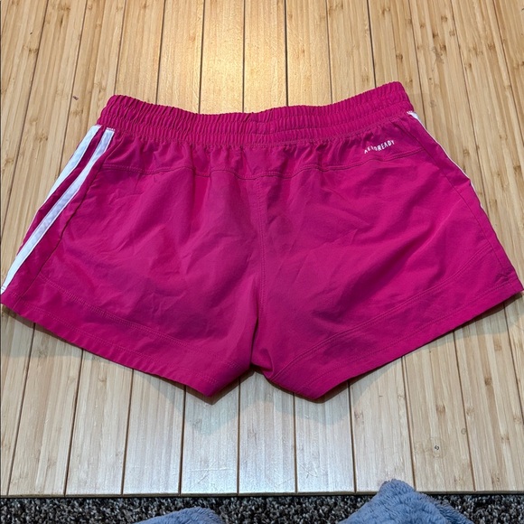 Adidas size S shorts. Pink with white trim. - Picture 6 of 7